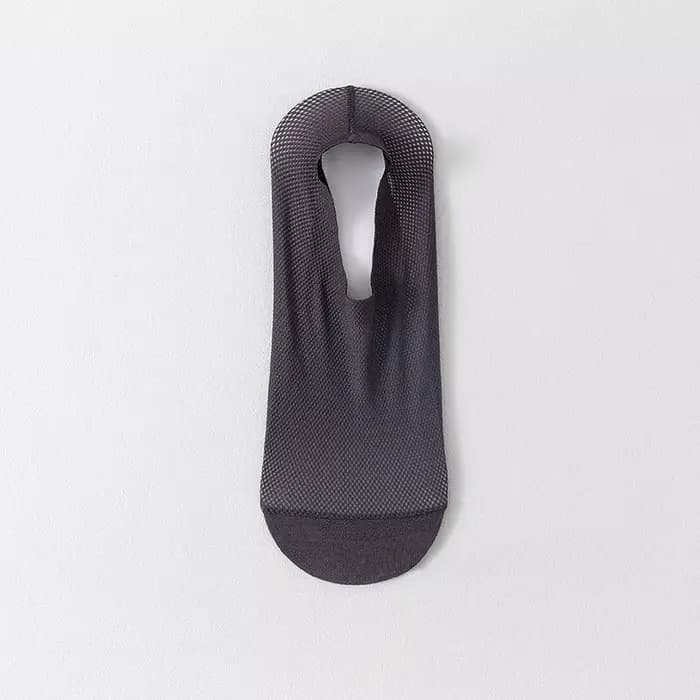 Chaussettes personnalisées pour hommes, maille ajourée, respirantes, en soie glacée, pantoufles en S