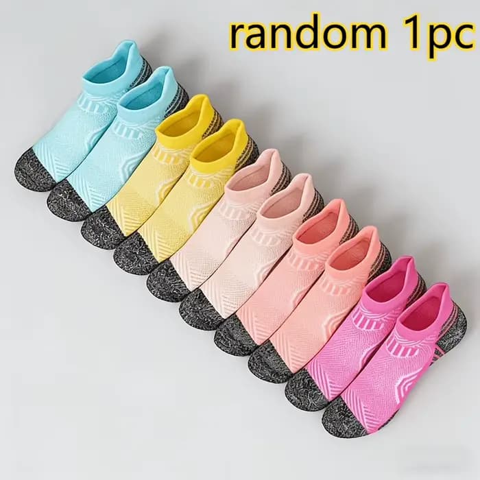1/5 paires de chaussettes respirantes pour femmes, chaussettes antidérapantes et absorbant l'humidit