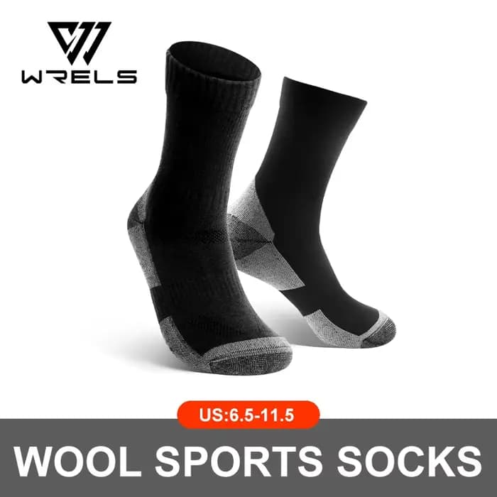 WRELS chaussettes thermiques en laine mérinos hiver longues chaudes douces Ski snowboard chaussettes