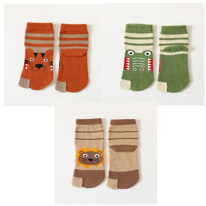 Chaussettes de sport en coton à deux doigts pour enfants, chaussettes Parker pour garçons et filles,