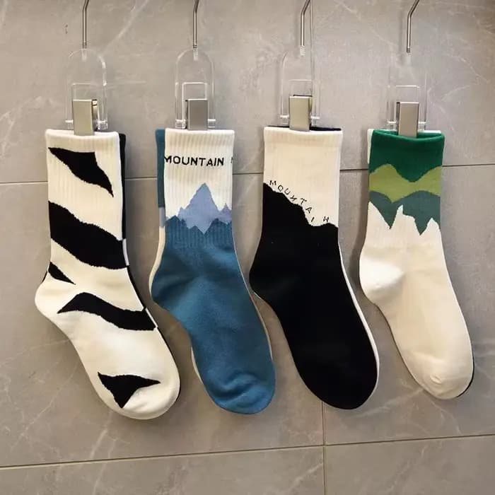4 paires de chaussettes à la mode, douces et polyvalentes pour hommes et femmes, confortables et res