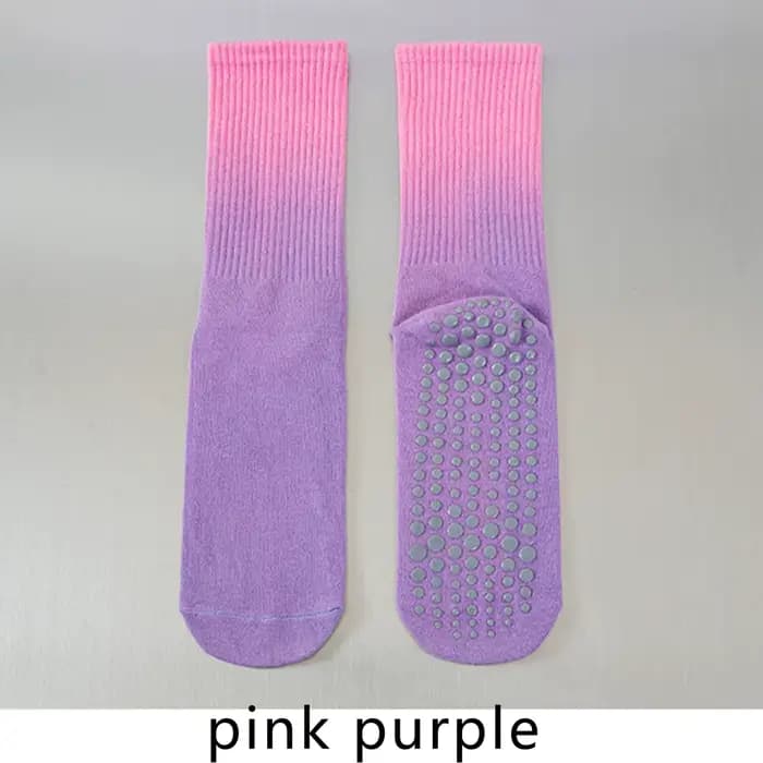 Chaussettes de sport colorées pour femmes, en coton, à mi-tube, professionnelles, antidérapantes, en