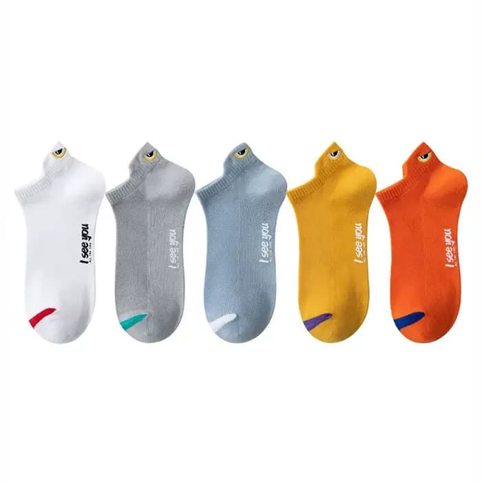5/10 paires homme chaussettes courtes cheville bateau chaussettes respirant décontracté athlétique c