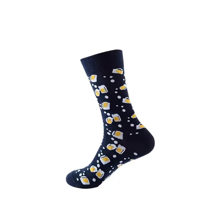 Chaussettes amusantes pour hommes, Hip Hop, qualité à carreaux, motif diamant, géométrique, Harajuku
