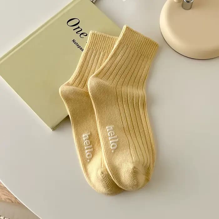Chaussettes mignonnes pour femmes, mode japonaise, nouvelles chaussettes simples pour printemps et é