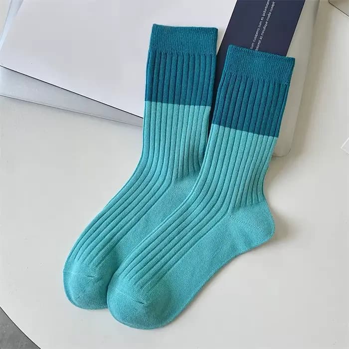 Chaussettes courtes antidérapantes pour femmes, nouvelle tendance, bleues, décontractées, couleurs m
