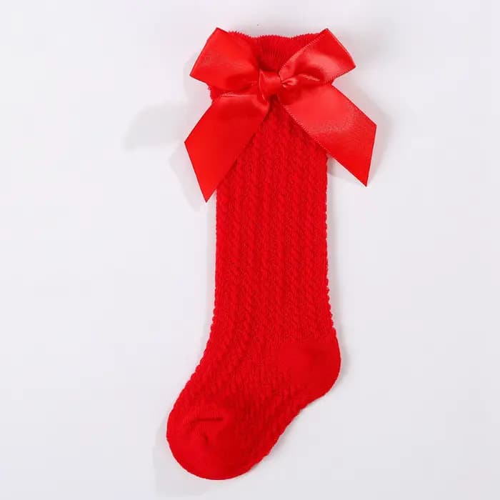 Chaussettes Hautes pour Bébé Fille, sulfet Douces, avec Nministériels d Papillon, en Maille Fine, po