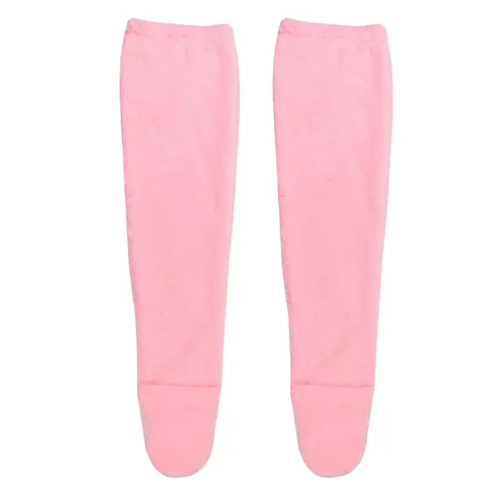 Chaussettes hautes au dessus du genou pour femmes, chauffe-jambes de couleur unie, chaussettes de so