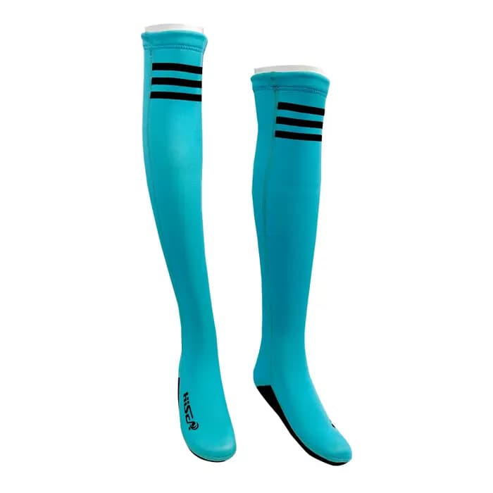 1 paire de chaussettes de plongée longues de 2mm, antidérapantes au-dessus du genou, confortables et