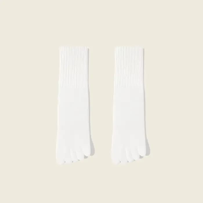 Chaussettes à cinq orteils pour hommes, pour l'automne et l'hiver, antibactériennes et absorbant la 