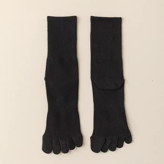 Chaussettes japonaises à orteils pour femmes, couleur unie, confortables, respirantes, en coton de h