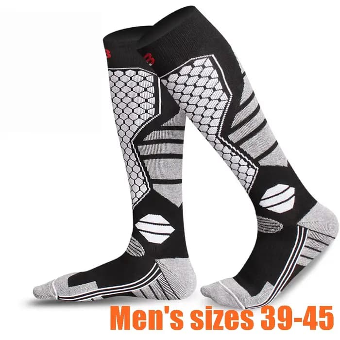 1 paire de chaussettes de Ski en laine mérinos pour femmes et hommes, thermiques, chaudes et épaisse