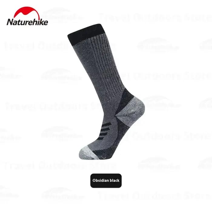 Naturerandonnée chaussettes chaudes en laine absorbant les chocs en plein air épaissi mérinos mi-mol
