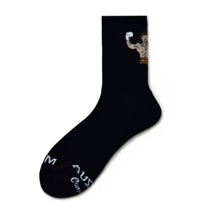 Chaussettes de dessin animé pour hommes, chaussettes de basket-ball, chaussettes de sport de personn