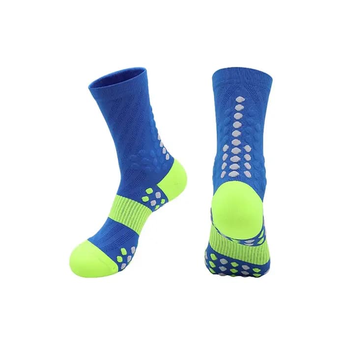 Loogdeel Colorblock Marathon Sport équipage chaussette pour homme femme adulte adolescent cyclisme F