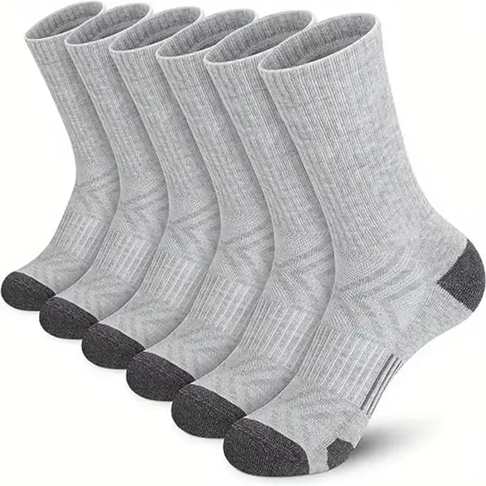 5 paires de chaussettes athlétiques pour hommes, chaussettes de Sport, de course, de mollet, rembour