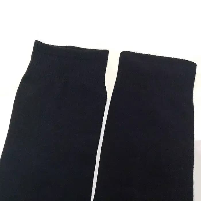 Chaussettes japonaises en coton extra longues pour femmes, grande taille, optique, chaussettes noire