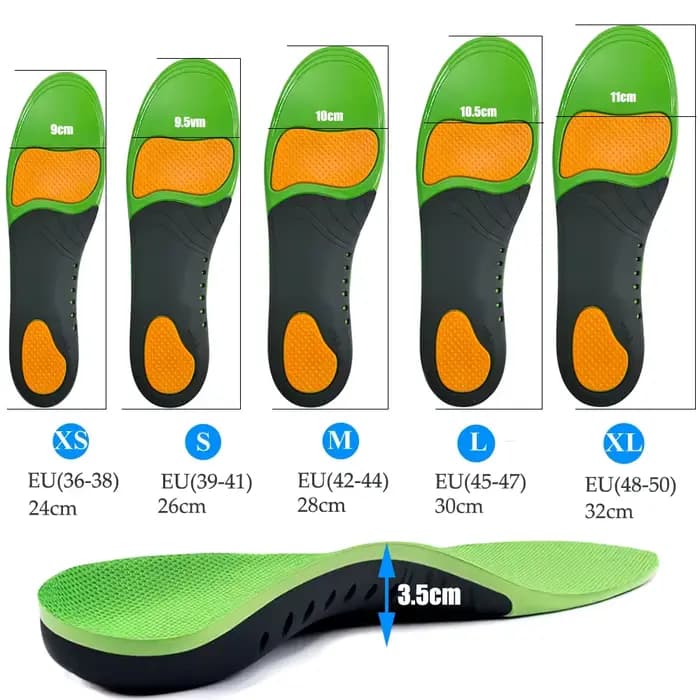 Semelles Orthopédiques Support de Voûte Plantaire de Sport Semelles Orthopédiques de Pied Plat pour 