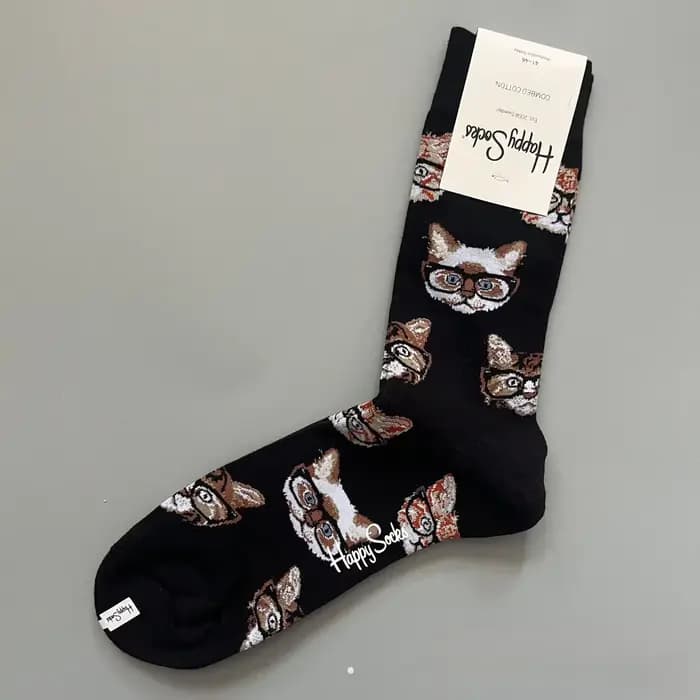 Cotton Happy Socks Chaussette classique pour homme Taille 10 - 13 Doux