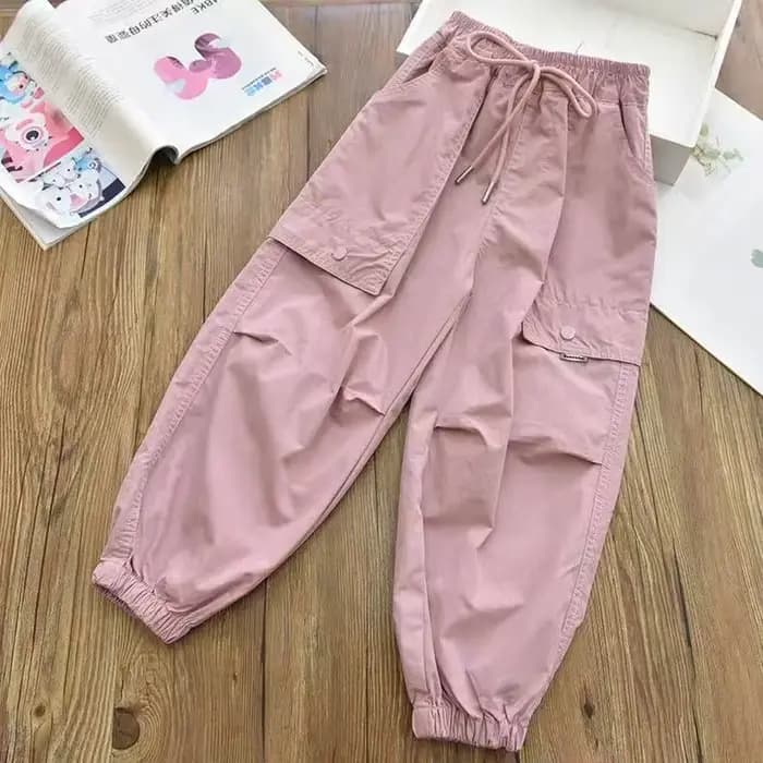 Collants Cargo pour filles, pantalons de jogging élastiques à la cheville, pantalons décontractés lé