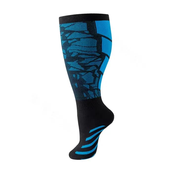Chaussettes de Compression grande taille 2XL-4XL pour femmes et hommes, 20-30 mmHg de large mollet E