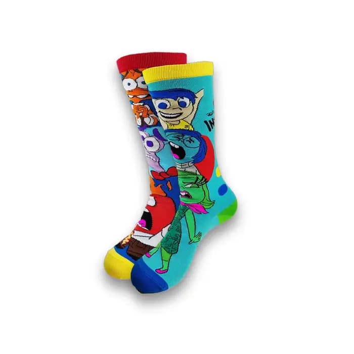 Chaussettes à motifs de personnages de dessins animés mignons pour hommes, femmes et enfants ou chau