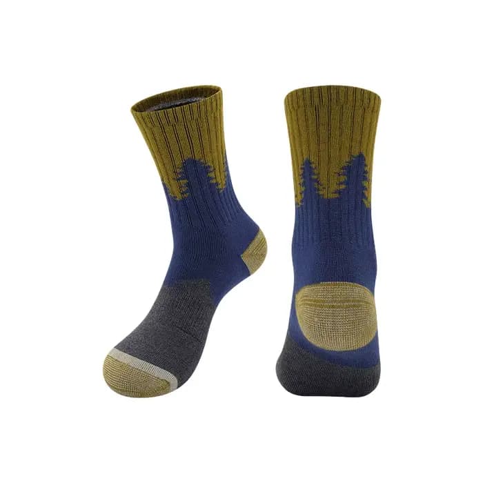 Chaussettes en laine mérinos pour hommes, chaudes et douces, pour randonnée, Camping, sport, course 