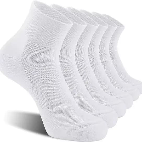 6 paires de chaussettes de sport pour hommes, confortables, absorbant la sueur, respirantes, amortis