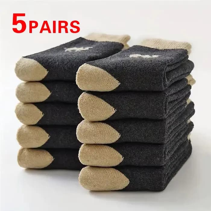 5 paires de chaussettes d'hiver de haute qualité pour hommes et femmes, résistantes au froid, chaude