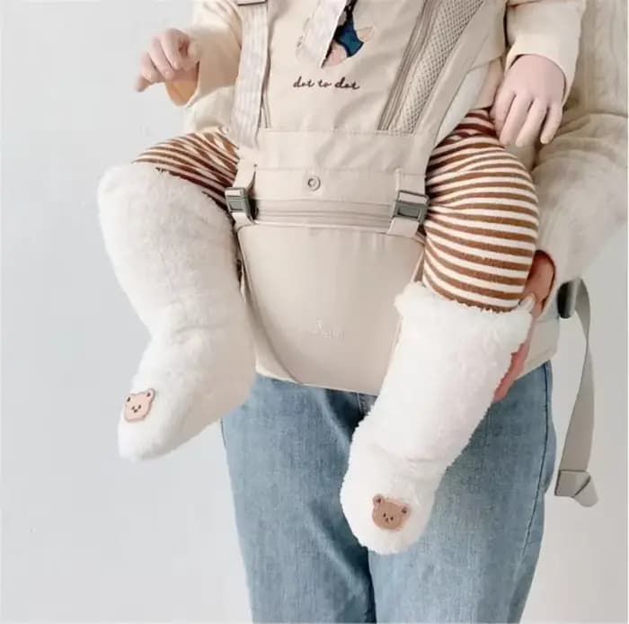 Chaussettes pour bébé, chaussettes longues épaisses et chaudes pour tout-petits, chaussettes en pelu