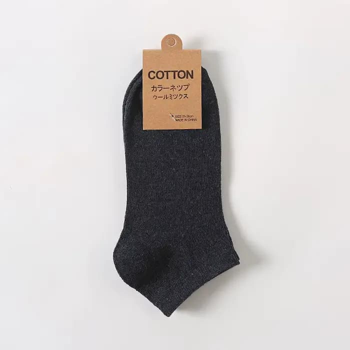 Chaussettes en coton pour hommes, tube bas, solide, respirant, confortable, simple, mode, cadeaux ma