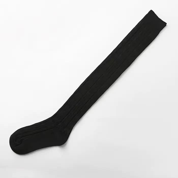 1 3 5 paires de chaussettes thermiques confortables en tricot au dessus du genou pour femmes, chauss