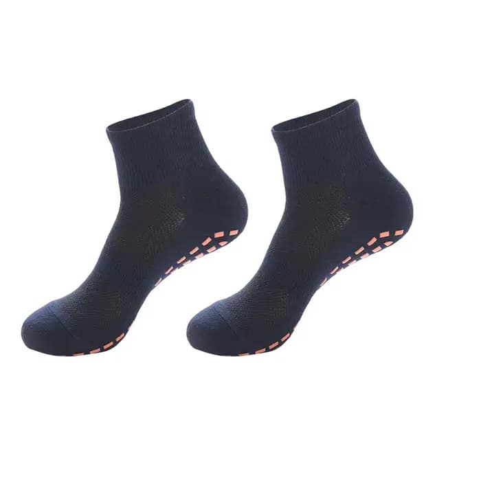 1 paire de chaussettes antidérapantes pour hommes, chaussettes antidérapantes pour le yoga, le Pilat