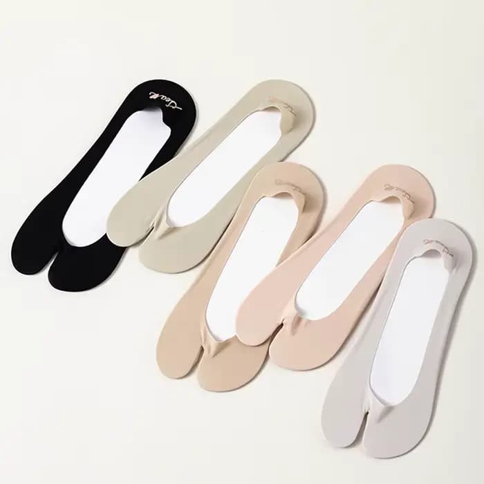 Chaussettes ultra fines à deux orteils pour femmes