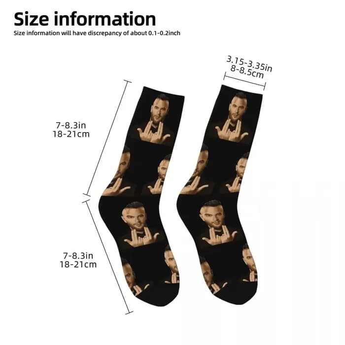 Jul France rappeur unisexe chaussettes d'hiver coupe-vent