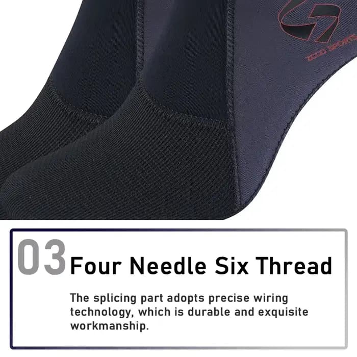 1 paire de chaussettes de plongée unisexes en néoprène CR