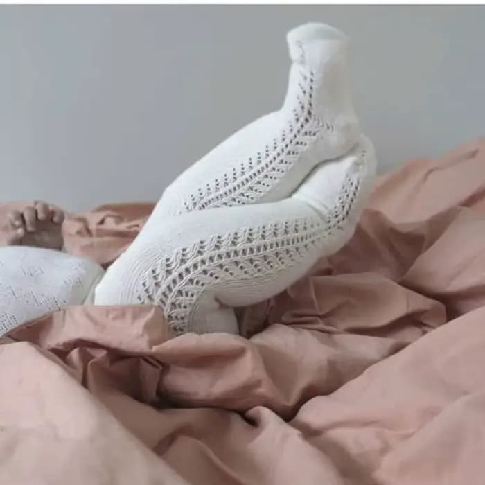 Collants mignons et respirants en coton pour bébé fille et garçon, bas de princesse de style espagnol, couleur unie, collection automne