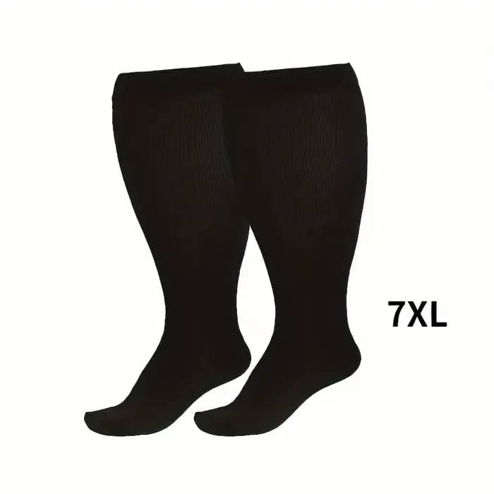 1 paire de chaussettes de compression de taille extra large pour hommes et femmes avec mollet