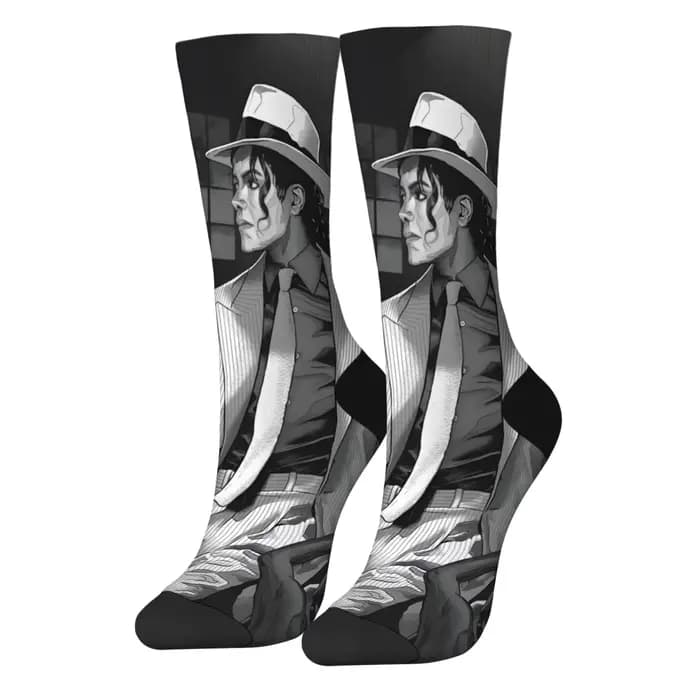 MJ style pop danse idole hommes chaussettes Harajuku