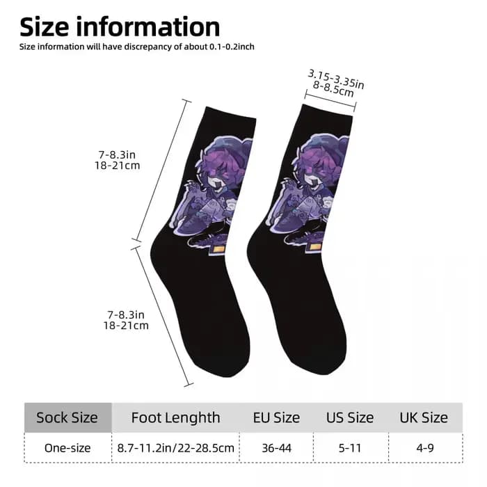 Chaussettes unisexes en fibre de polyester