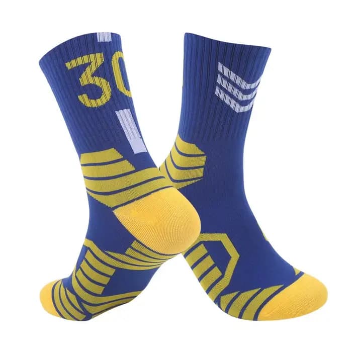 Chaussettes de basket-ball mi-baril coton