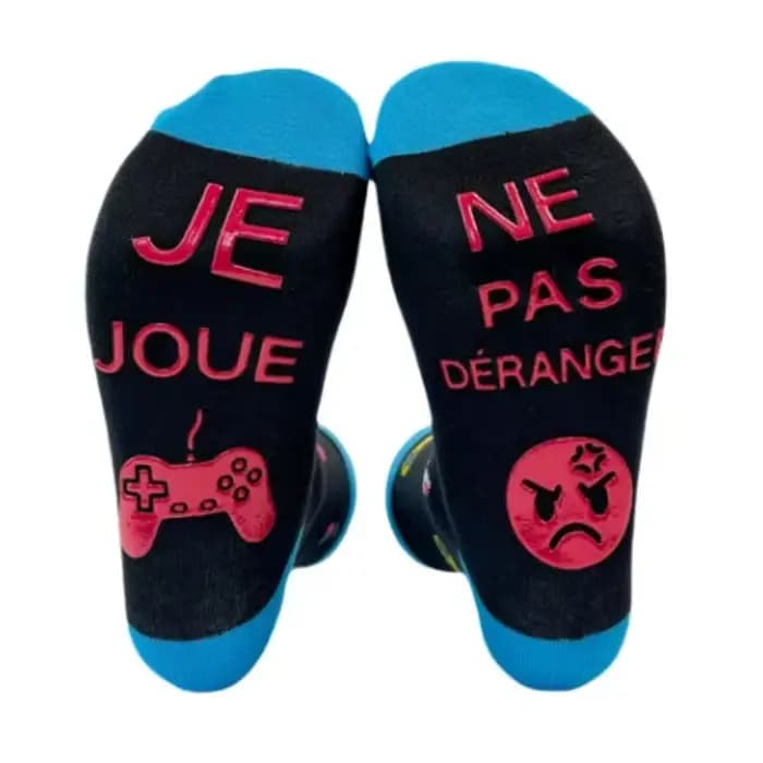 2 paires/ne pas déranger jeu chaussettes drôles pour hommes femmes adolescents garçons-pères de pâques anniversaire