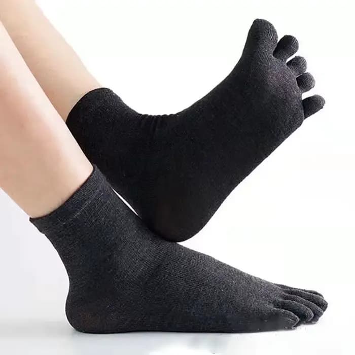 Chaussettes en coton à cinq doigts pour hommes