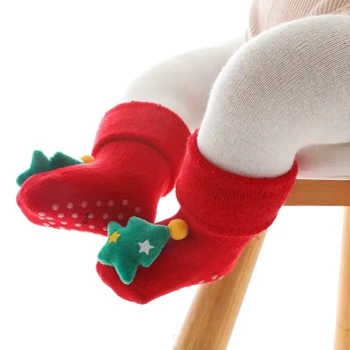 Chaussettes de noël pour bébé fille