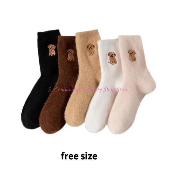 85AE – chaussettes polaires avec animaux dessin animé