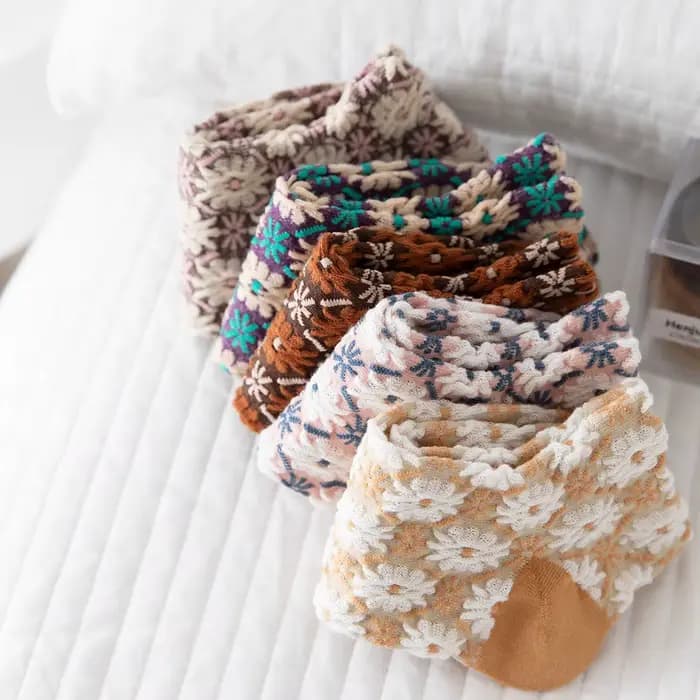 Chaussettes en coton doux pour femmes