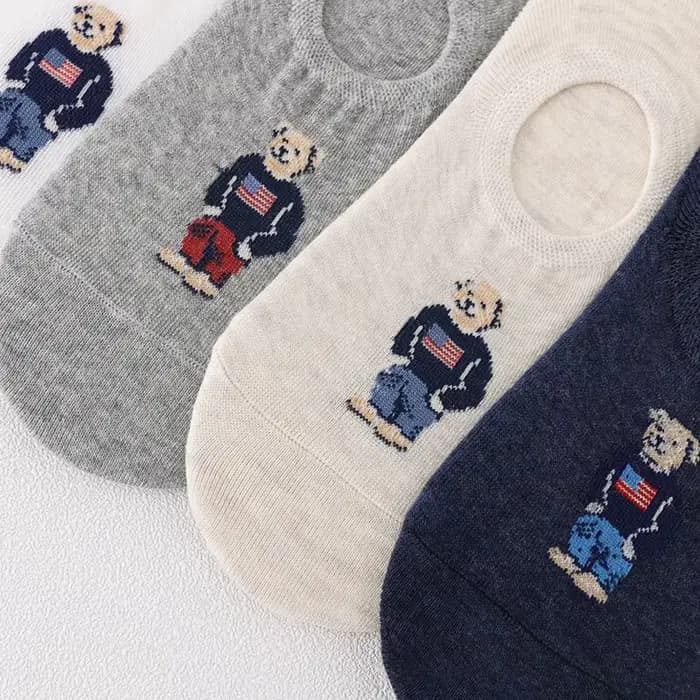 Chaussettes d'ours de dessin animé pour hommes