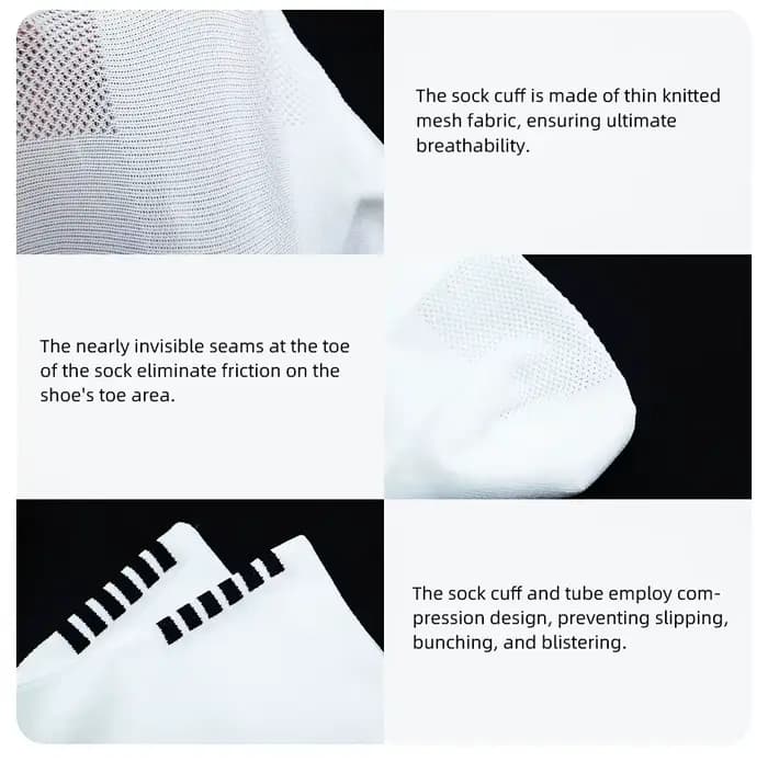 Chaussettes de sport respirantes pour hommes et femmes
