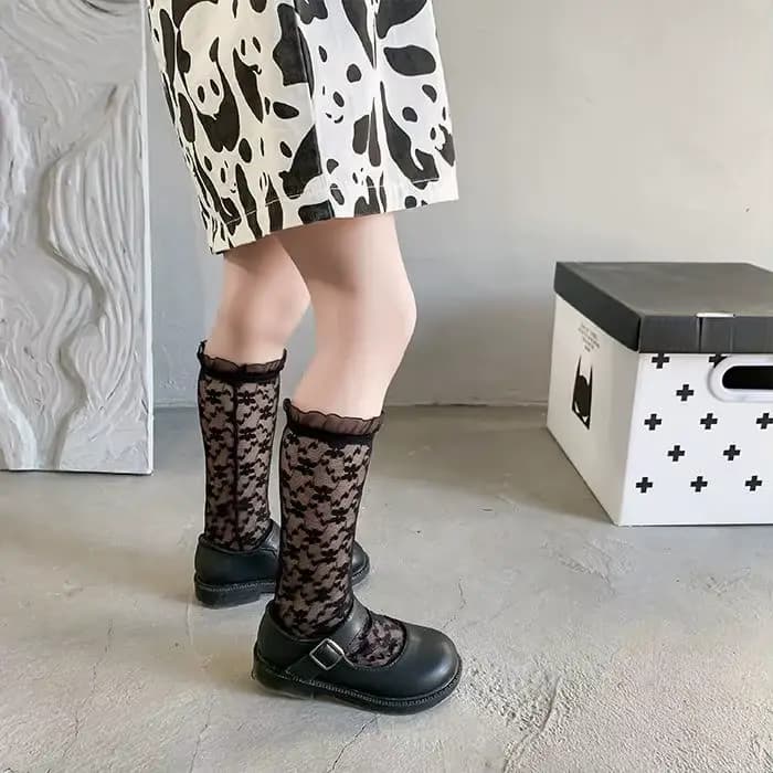 Chaussettes coréennes en dentelle pour filles