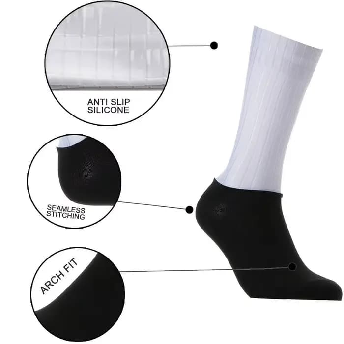 2025 Pro Team Aero chaussettes anti-dérapant Silicone cyclisme